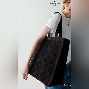 New with Tags / Kate Spade Black Patterned Tote